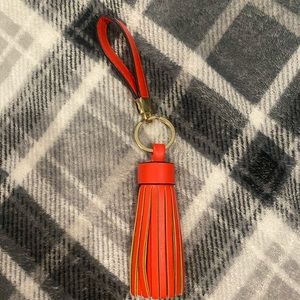 Red Fringe Keychain